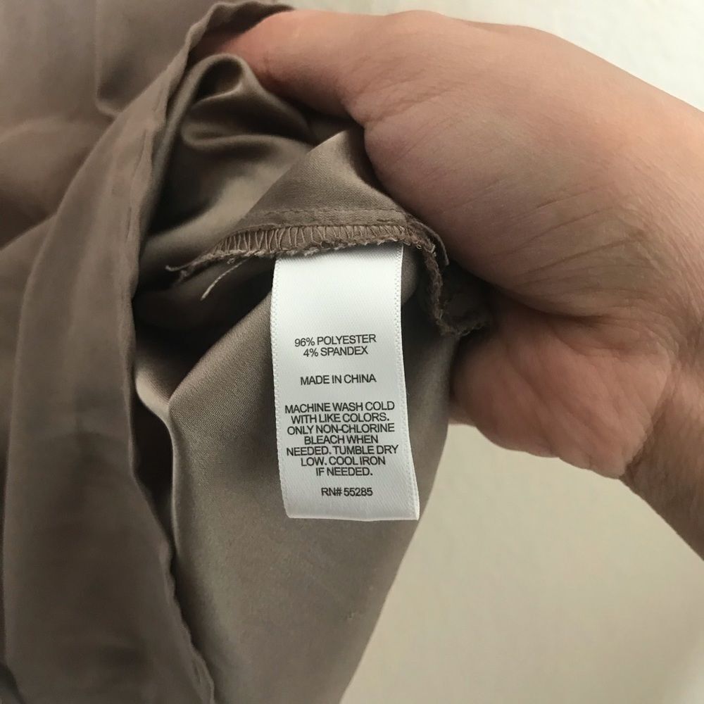 Express mocha‎ brown cuffed sleeve button down - Picture 2 of 7